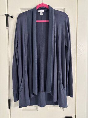 Athleta Open Front Cardigan - Blue - Size Medium